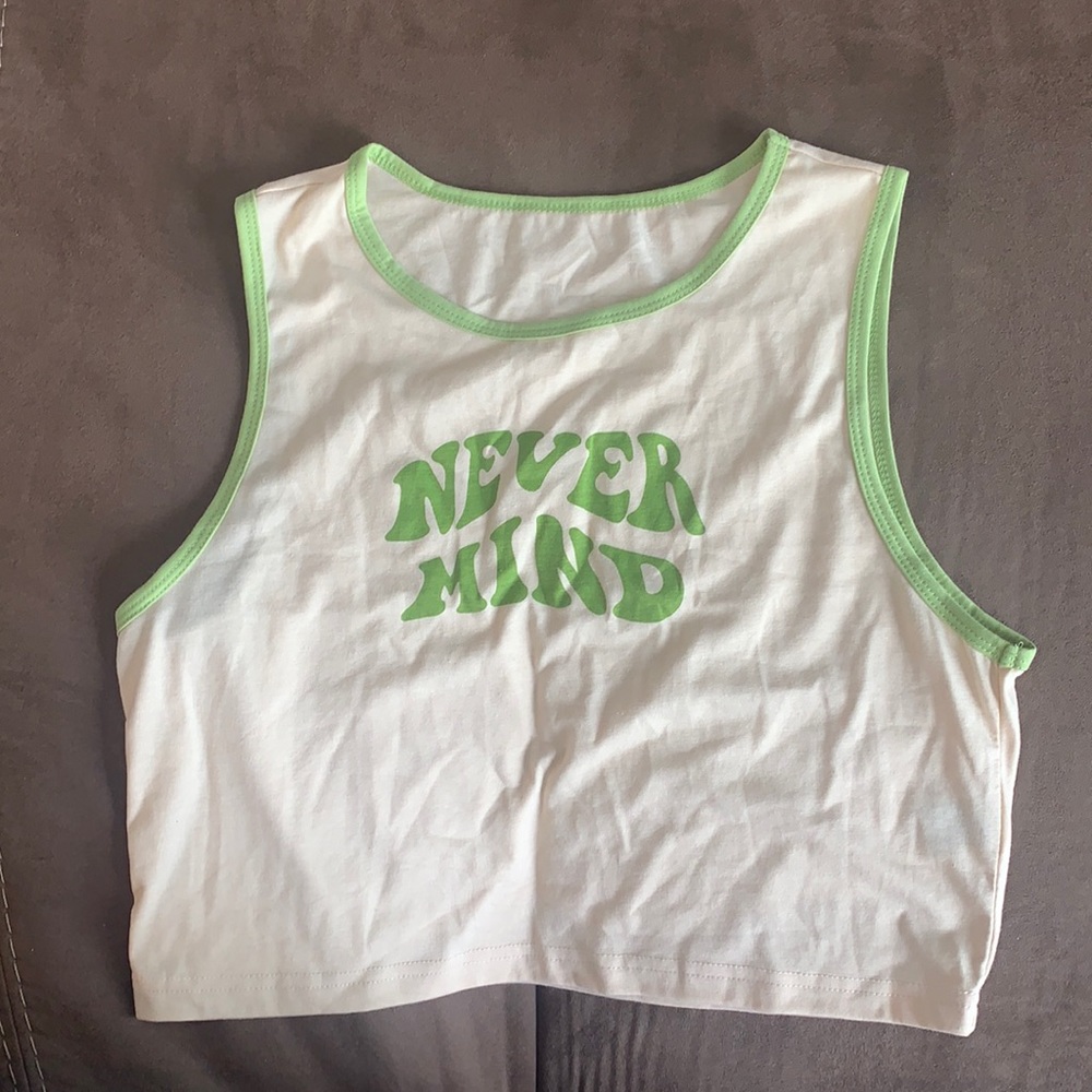 “NEVER MIND” tank